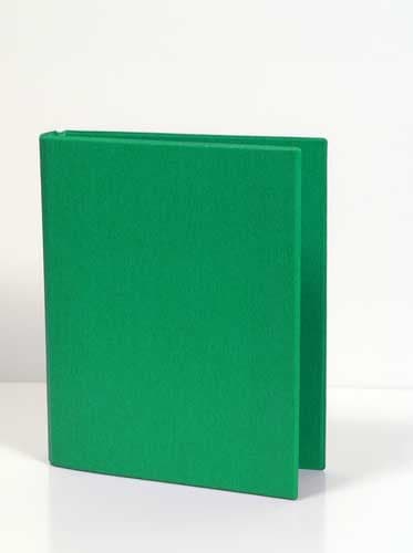 Caiet mecanic 2 inele - D25mm, coperti carton plastifiat PVC, A5, AURORA - verde
