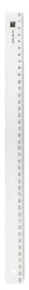 Rigla din plastic transparent, 40cm, ALCO