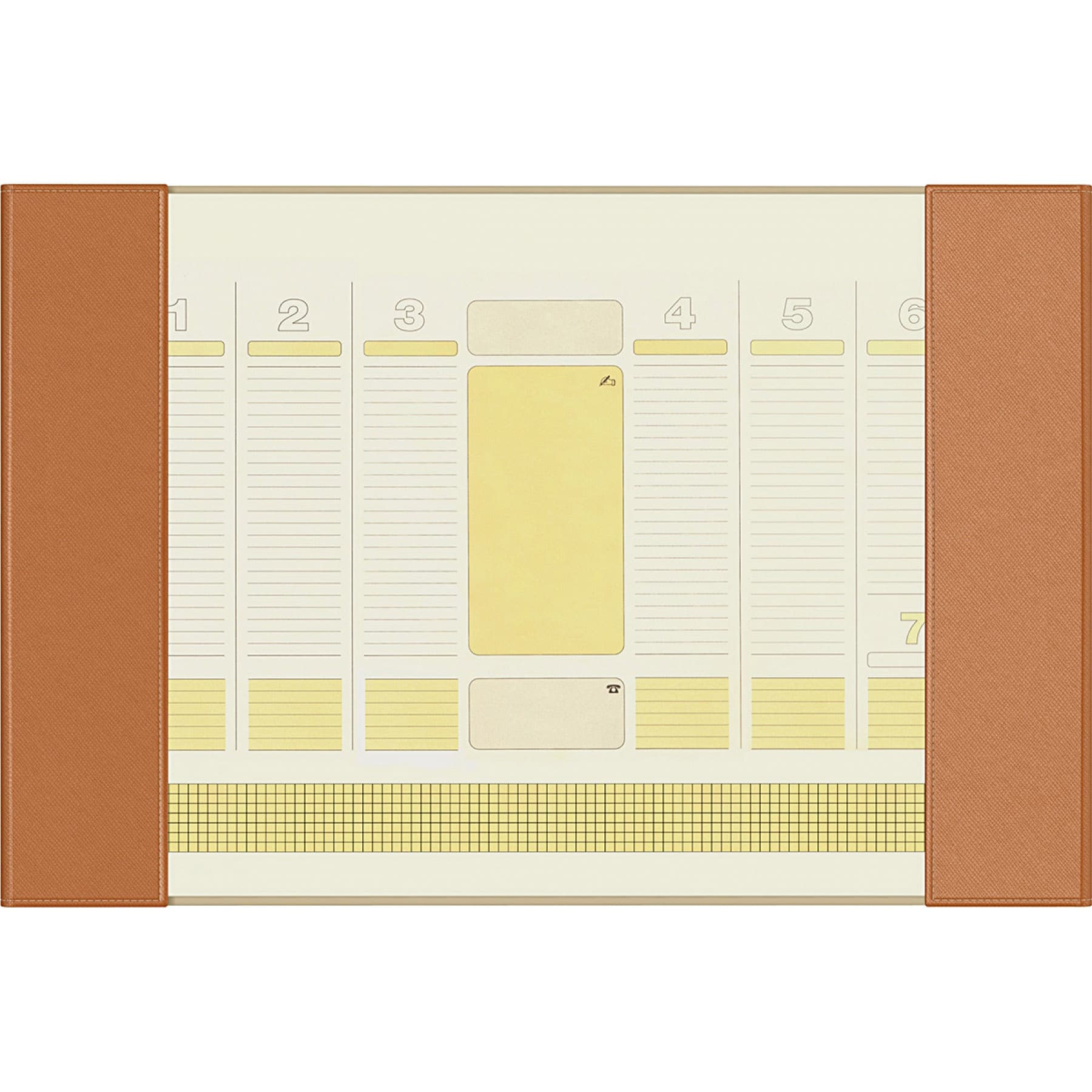 Mapa birou B3  Precision Alicante Orange Lined