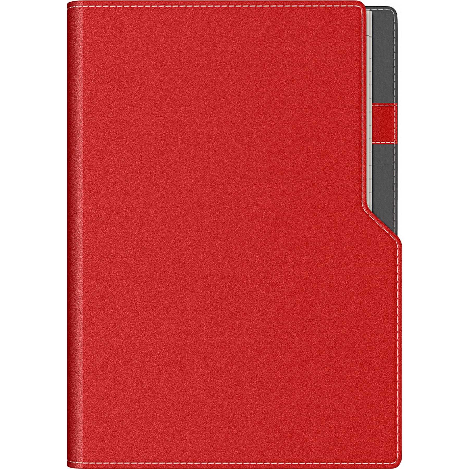 Agenda Precision Ultra A5 cu spirala Red Lined