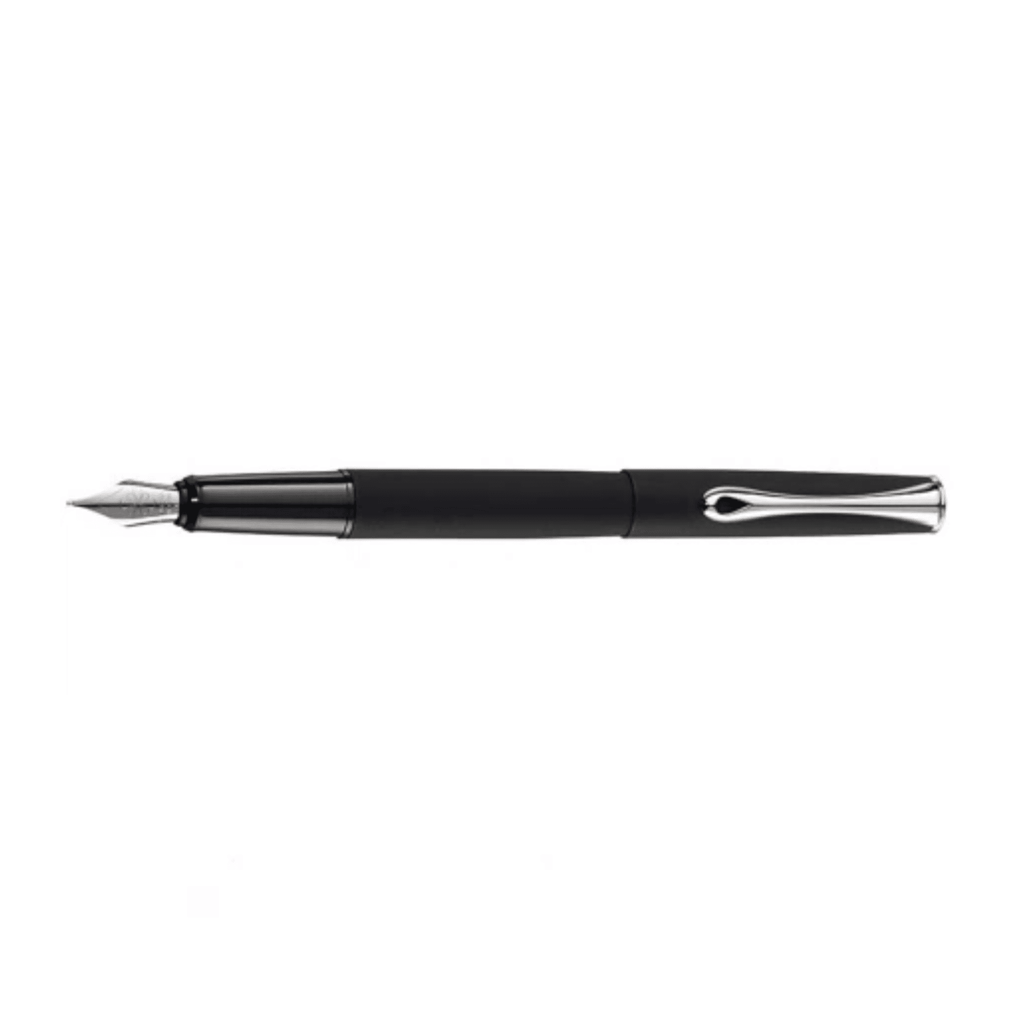 Stilou DIPLOMAT Esteem, cu penita F, din otel inoxidabil - black Barley