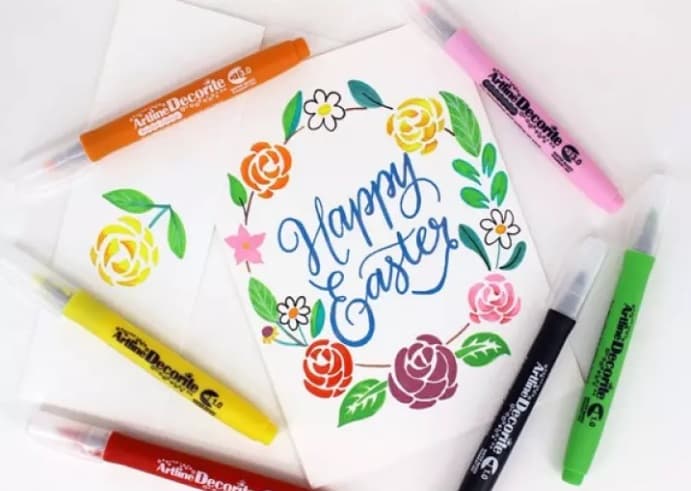 Marker ARTLINE Decorite, varf rotund 1.0mm - galben