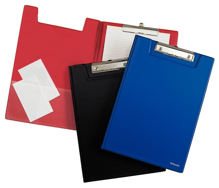 Clipboard dublu plastifiat A4 Esselte ,100 coli - negru