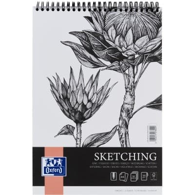 BLOC DESEN OXFORD SKETCHING A4, 50 FILE, HARTIE 130 G/MP, SPIRA DUBLA, FSCÃÂ® MIX70%, COLECTIA ARTISTIC