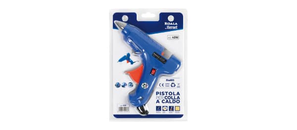 Pistol de lipit termic, Koala 40W, cablu alimentare, indicator LED, intrerupator ON/OFF - albastru