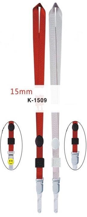 Lanyard textil, 15mm latime, KEJEA - rosu
