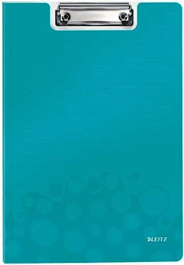 Clipboard LEITZ WOW, dublu, polyfoam, A4, 100 coli, turcoaz
