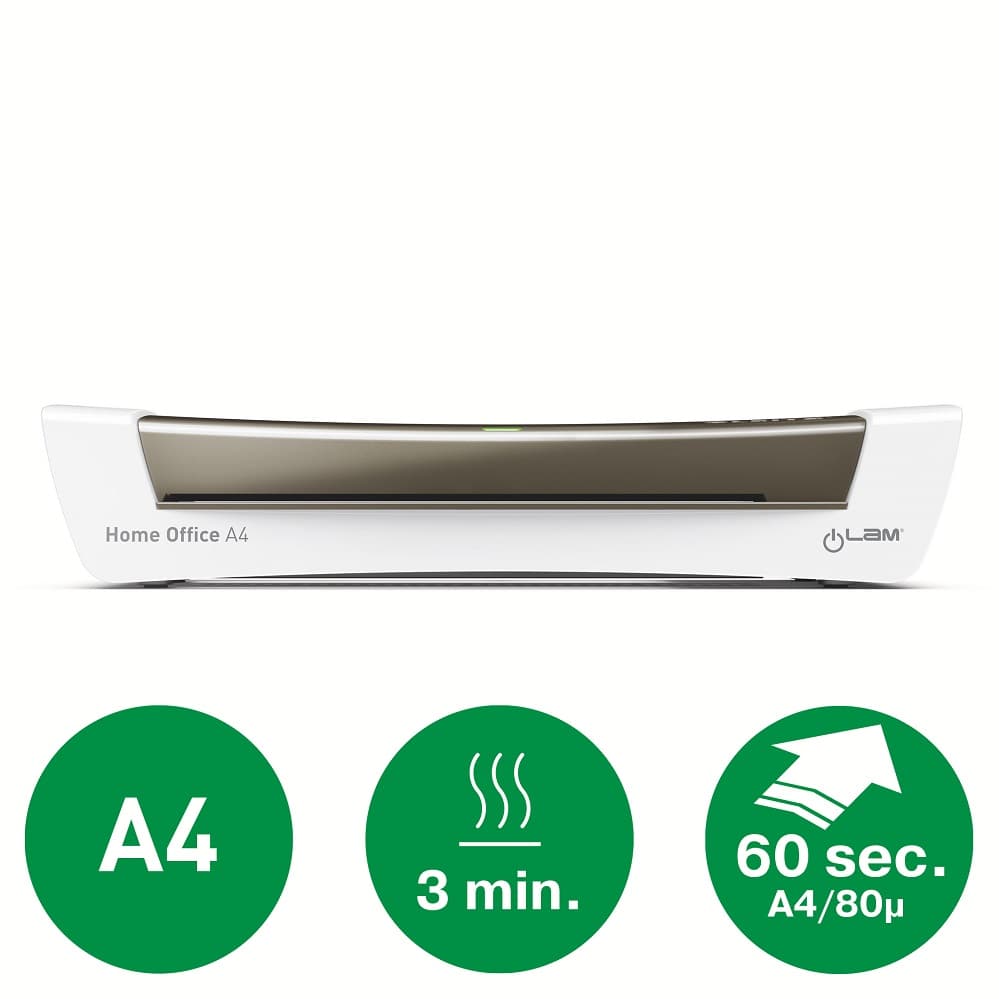 Laminator LEITZ iLAM Home Office, A4, kit folii laminare inclus, gri