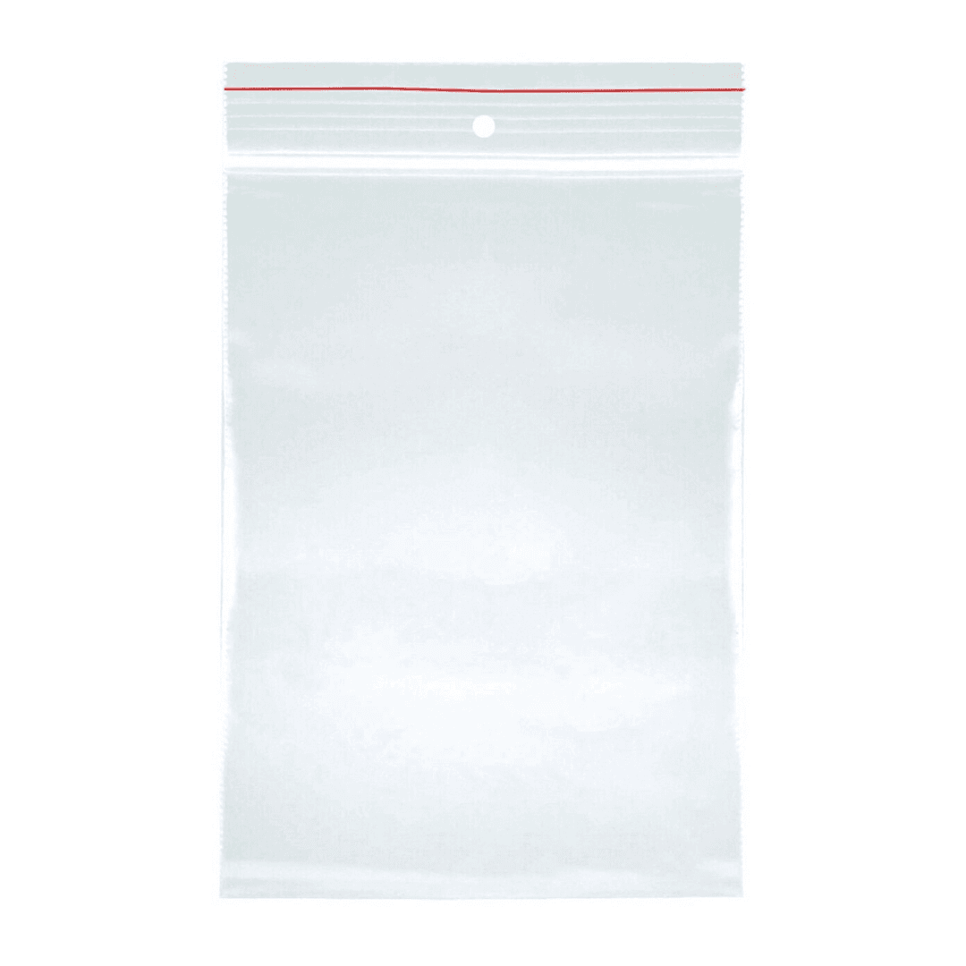 Pungi plastic cu fermoar pentru sigilare, 150 x 350mm, 40 microni, 100 buc/set, Office Products -tra