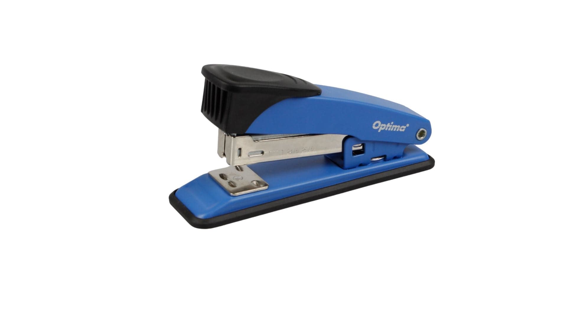 Capsator metalic,  25 coli, 116x54x34mm, capse 24/6, 26/6, 24/8, Optima MS25 - albastru