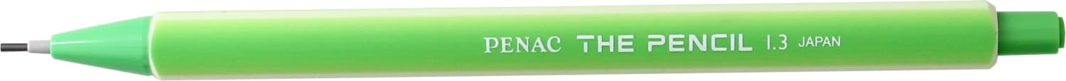 Creion mecanic PENAC The Pencil, rubber grip, 1.3mm, varf plastic - corp verde
