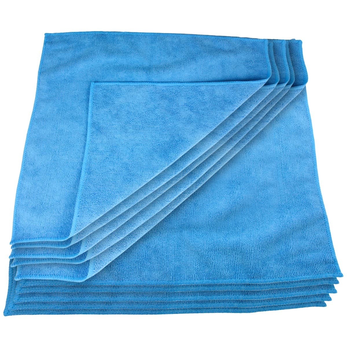 Laveta microfibra, flausata, 40x40cm, pentru suprafete, albastra, 45g, 20buc