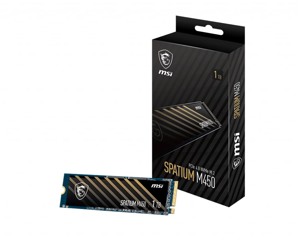 SSD MSI SPATIUM M450 PCIe 4.0 NVMe M.2 1TB V1 „SPATIUM M450 PCIe 4.0 NVMe M.2 1TB V1”