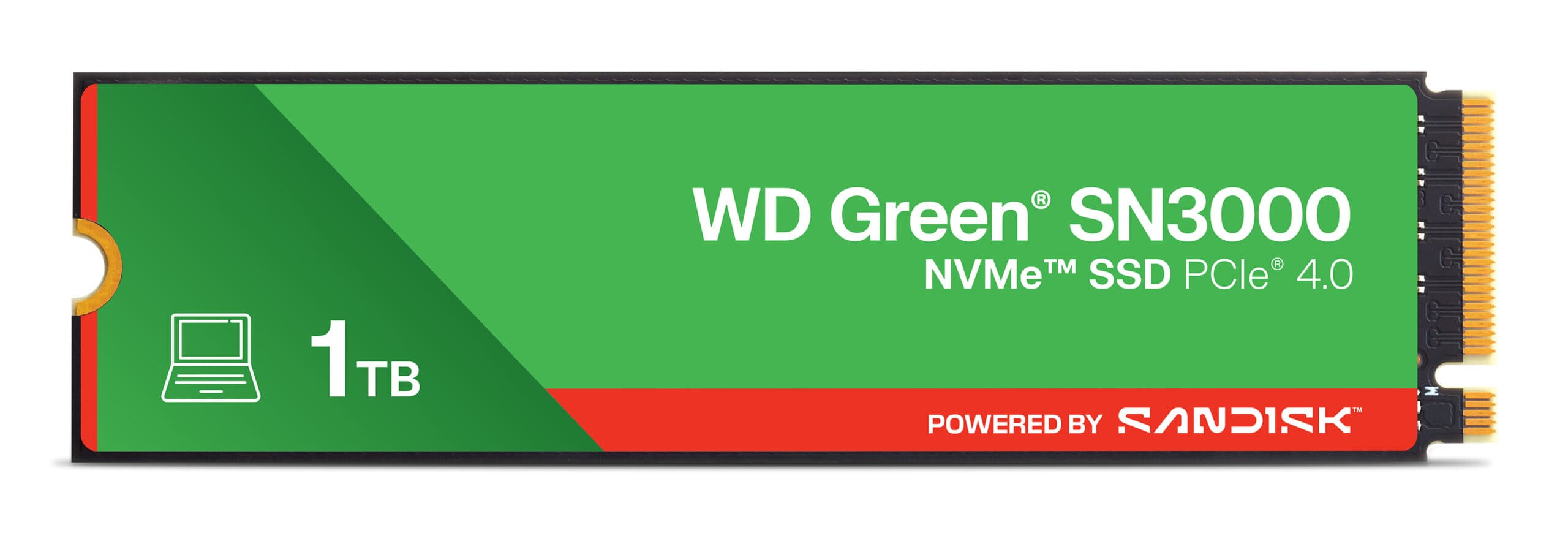SSD PCIE G4 M.2 NVME 1TB/GREEN SN3000 WDS100T4G0E WDC „WDS100T4G0E”