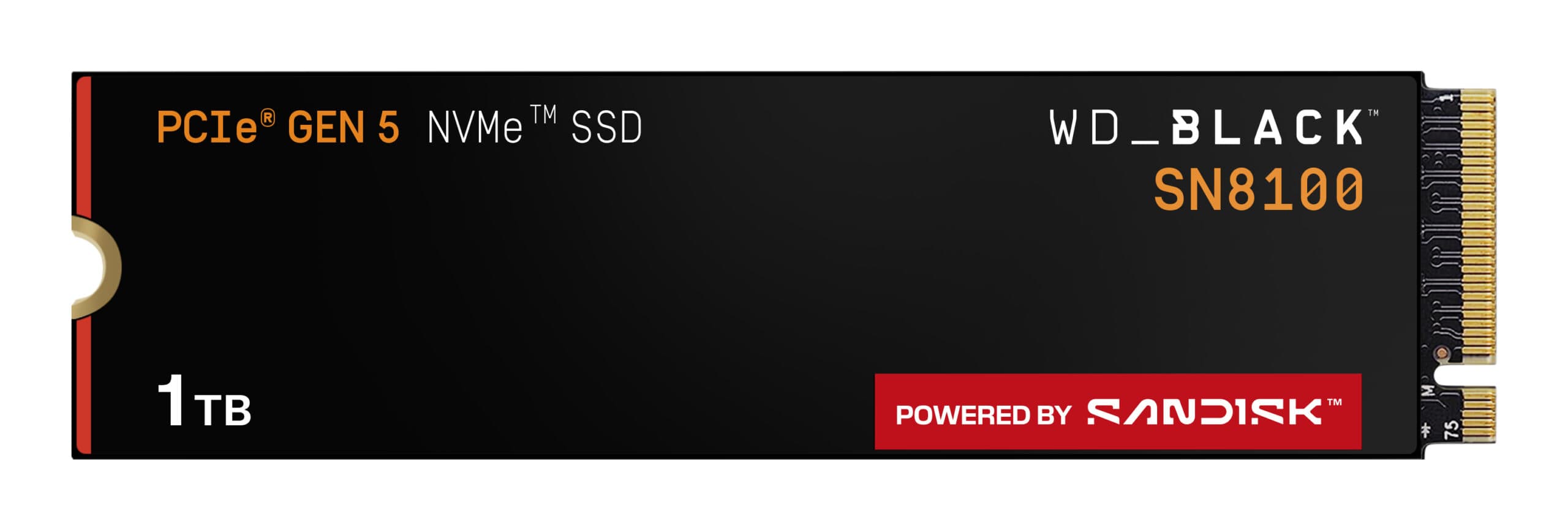 SSD WD Black SN8100 1TB M.2 2280 PCIe Gen5 x4 NVMe - WDS100T1X0M-00CMT0