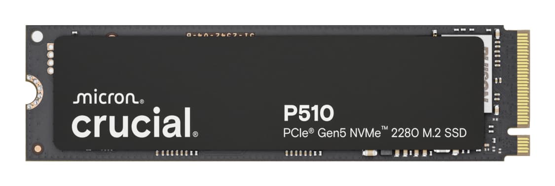 Crucial P510 2TB PCle Gen5 NVMe 2280 M.2 SSD „CT2000P510SSD8”