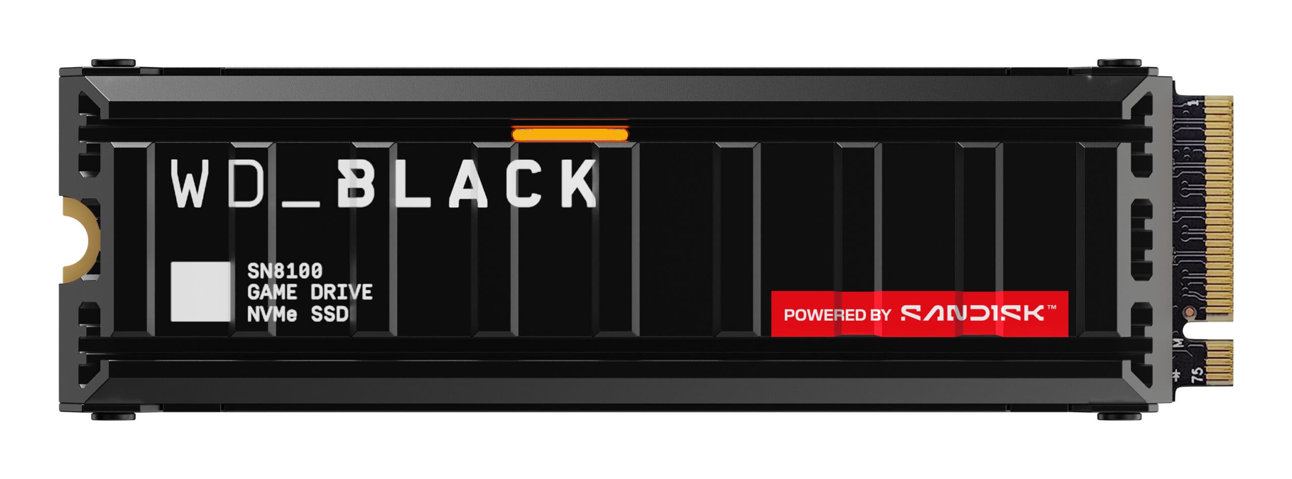 SSD WD_BLACK SN8100 HeatSink 2TB M.2 2280 PCIe Gen5 x4 NVMe - WDS200T1XHM-00CMT0