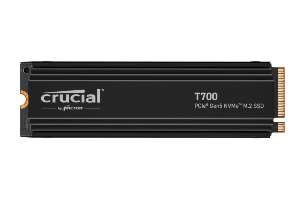 Crucial T700 4TB PCIe Gen5 NVMe M.2 SSD with heatsink - CT4000T700SSD5