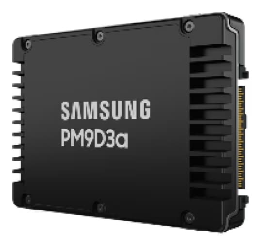 SAMSUNG PM9D3a PCIe 5.0 x4 2.5″ 15mm U.2 960GB „MZWL6960HFJA-00AW7”