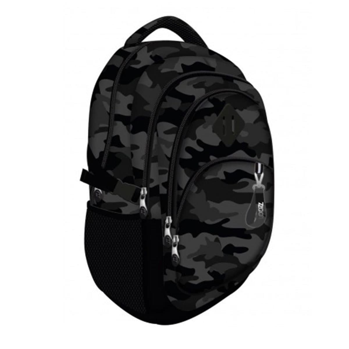 Ghiozdan Loozz Premium Moro, 2 compartimente, 43x31x24 cm, negru