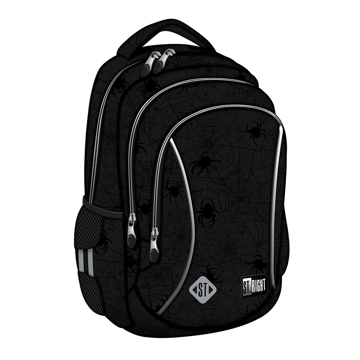 Ghiozdan BP26 ST Right Spider Web 3 compartimente, 39x27x17 cm
