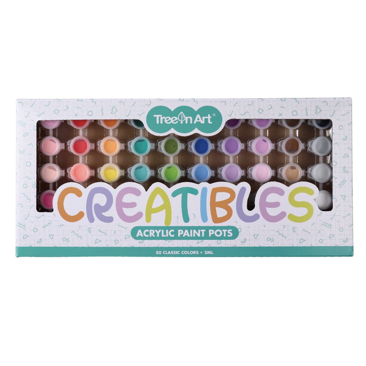 Set Memoris-Precious, tempera acrilica, 50 culori, 2 ml
