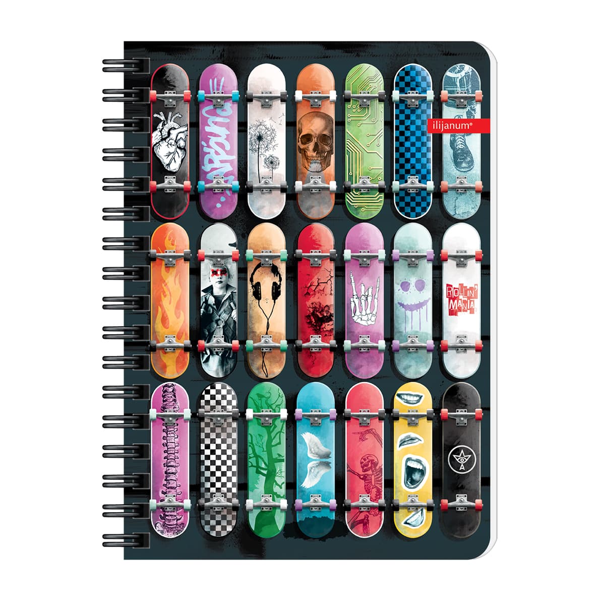 Notes Ilijanum, A6, cu spira, 60 file, 70 g/mp, dictando, urban