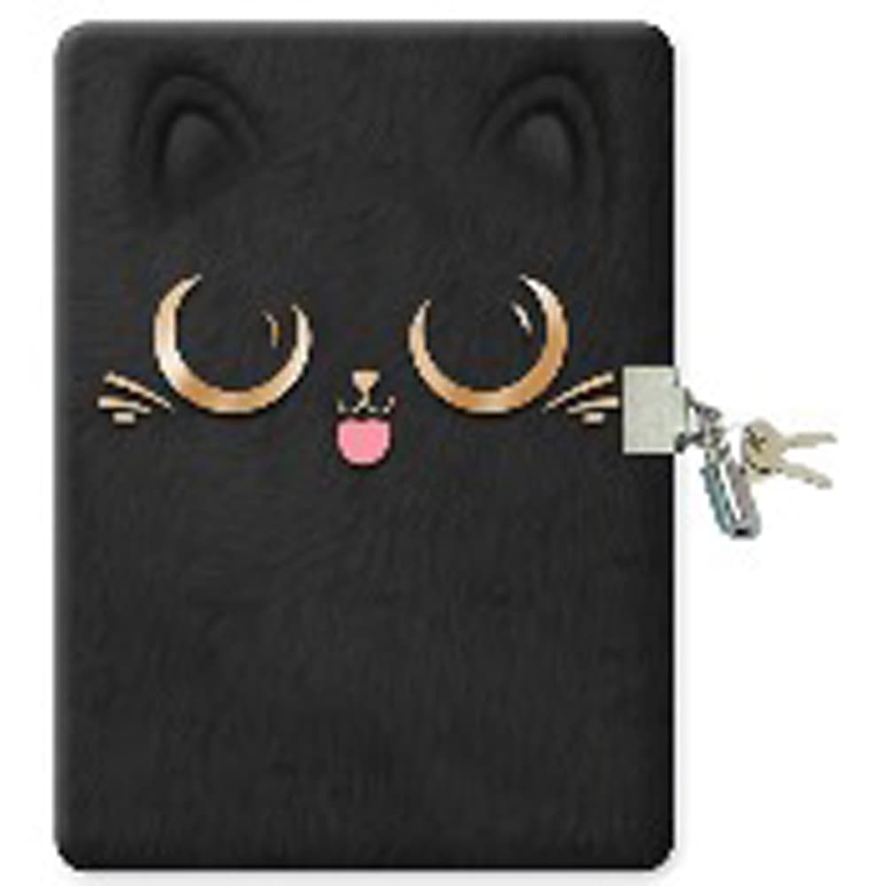 Jurnal Astra Fluffy Kitty Black, A5, 96 file, lacat cu cheie