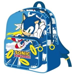 Ghiozdan gradinita Cerda Sonic, 25cm, 2 compartiment, 25x30x12cm, 629309