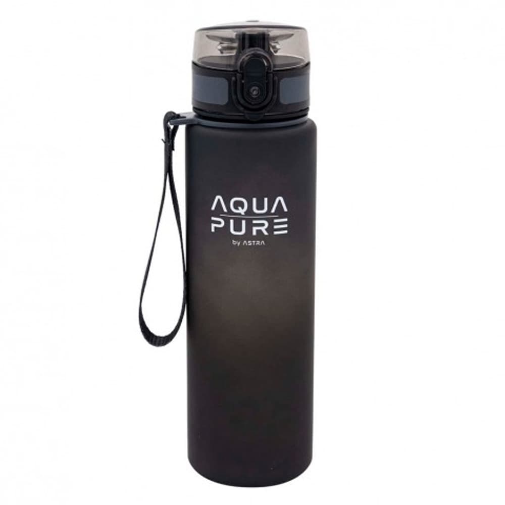 Sticla plastic Astra Aqua Pure, 600 ml, neagra