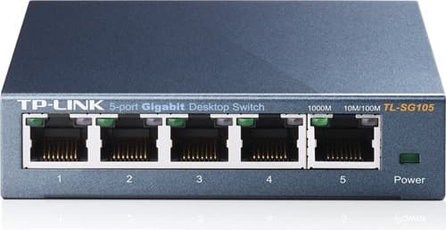 SWITCH TP-LINK 5 porturi Gigabit. carcasa metalica „TL-SG105” (timbru verde 2 lei)