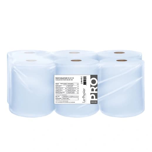 Rola hartie industriala 2 straturi, LePapier BLUE 26, 110m