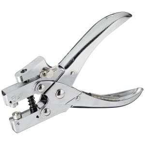 Perforator Kangaro EP-20, 20 coli, 1 orificiu, aplicare nituri, metalic, argintiu, + 100 nituri