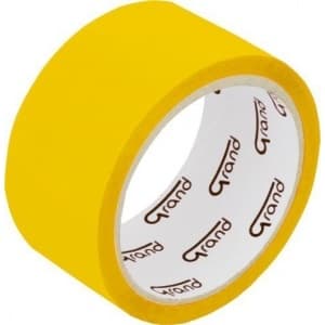 Banda adeziva Grand 130-1247, simpla, 48mm x 50m, galben, acrilic
