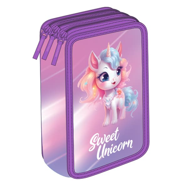 PENAR ECHIPAT 33 PIESE 3 FERMOARE UNICORN ROZ PIGNA