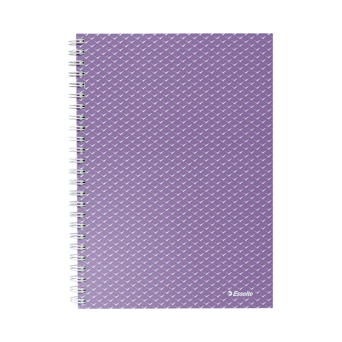 Caiet de birou Esselte Colour'Breeze, carton, reciclabil, certificare FSC, A5, 80 coli, cu spira, matematica, lavanda