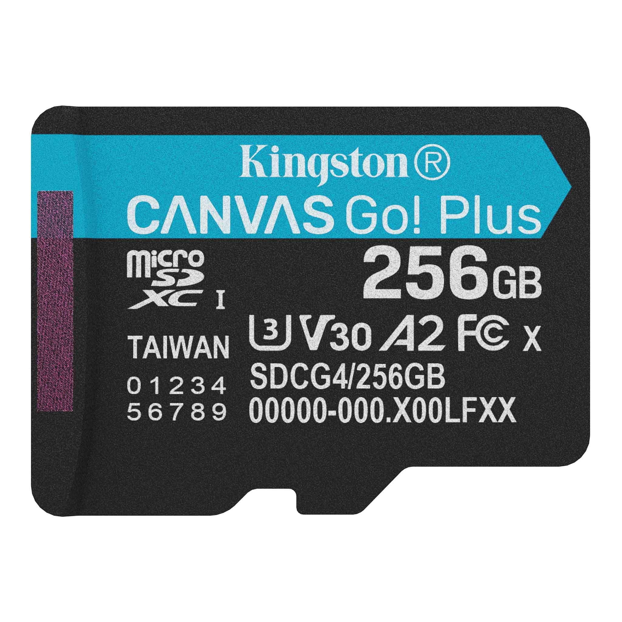 MicroSD Kingston Canvas GO Plus 256GB „SDCG4/256GBSP” (timbru verde 0.03 lei)