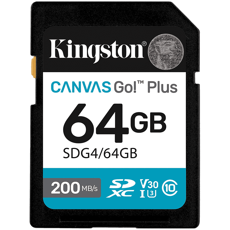 MICROSD KS 64GB CL10 UHS-I CANVAS GO PLS „SDG4/64GB” (timbru verde 0.03 lei)