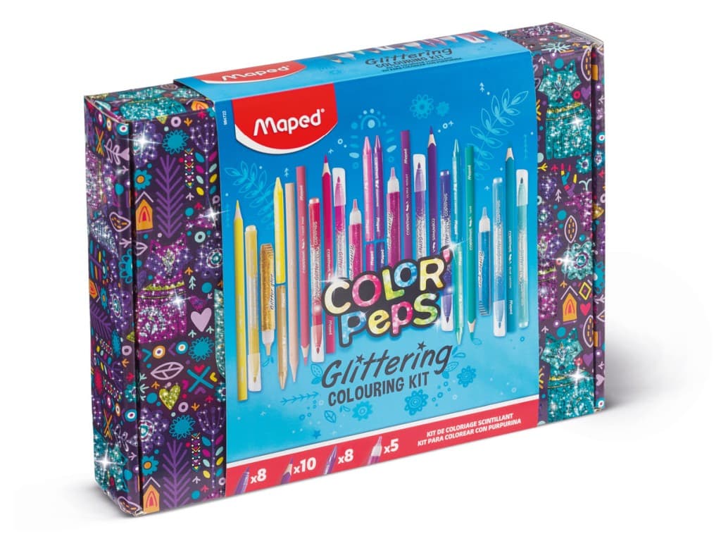Set coloriaj Maped Glitter 31 piese