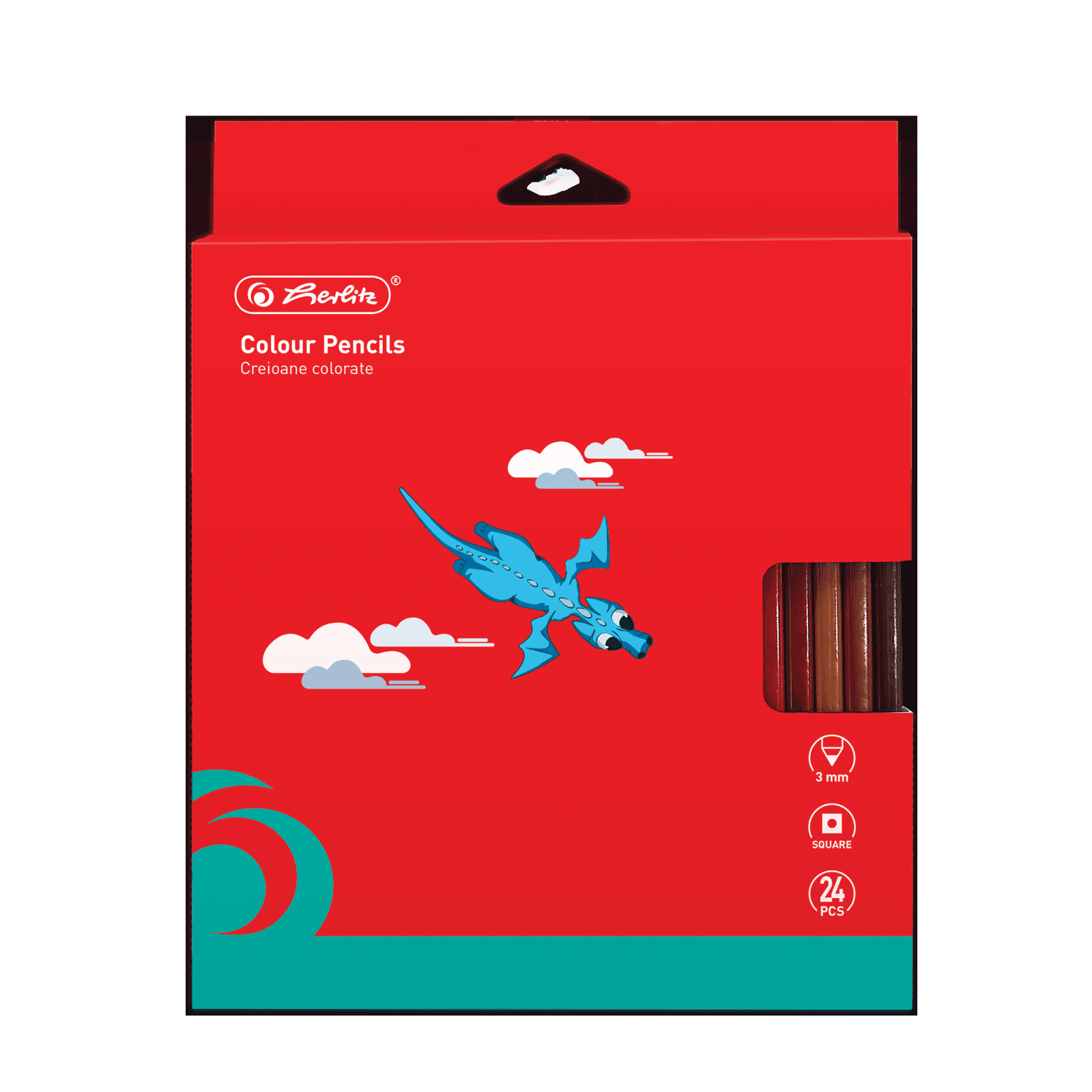 CREIOANE COLORATE PATRATE 3MM SET24