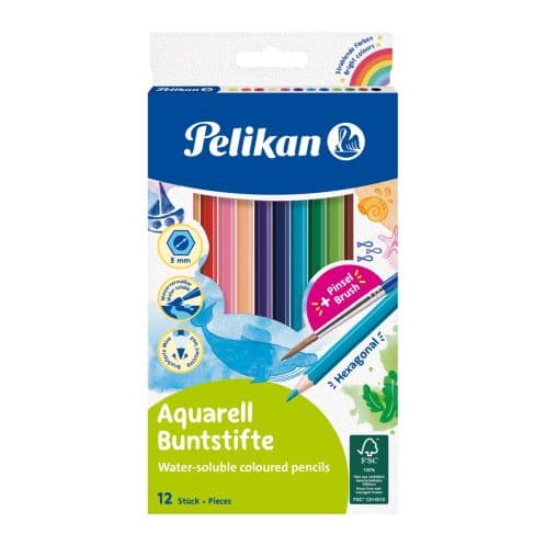 CREIOANE COLORATE SOLUBILE IN APA HEXAGONALE SET12