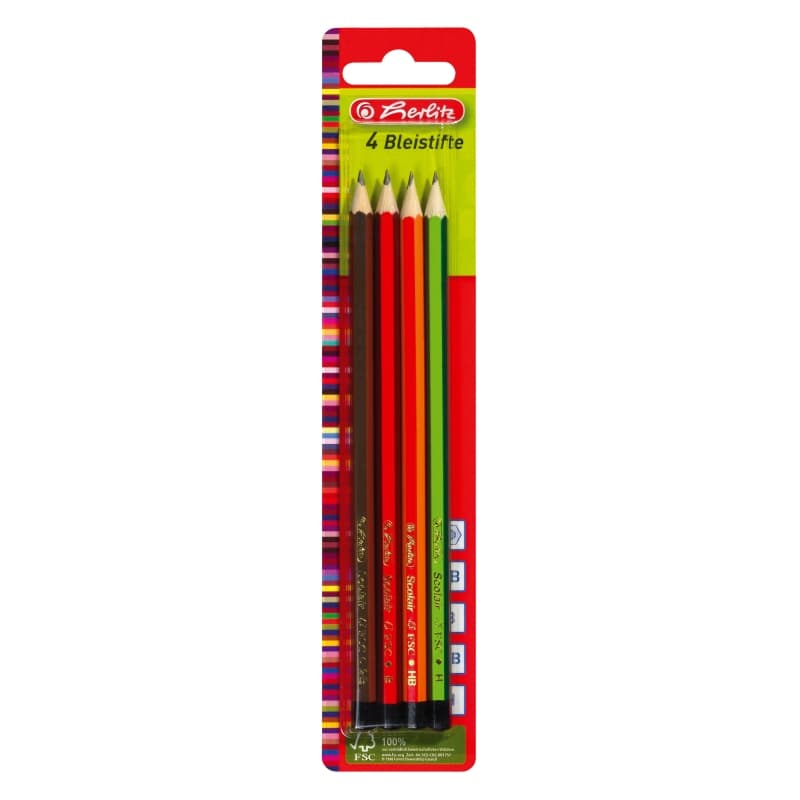 CREION GRAFIT H/ HB/ B/ 2B SET4