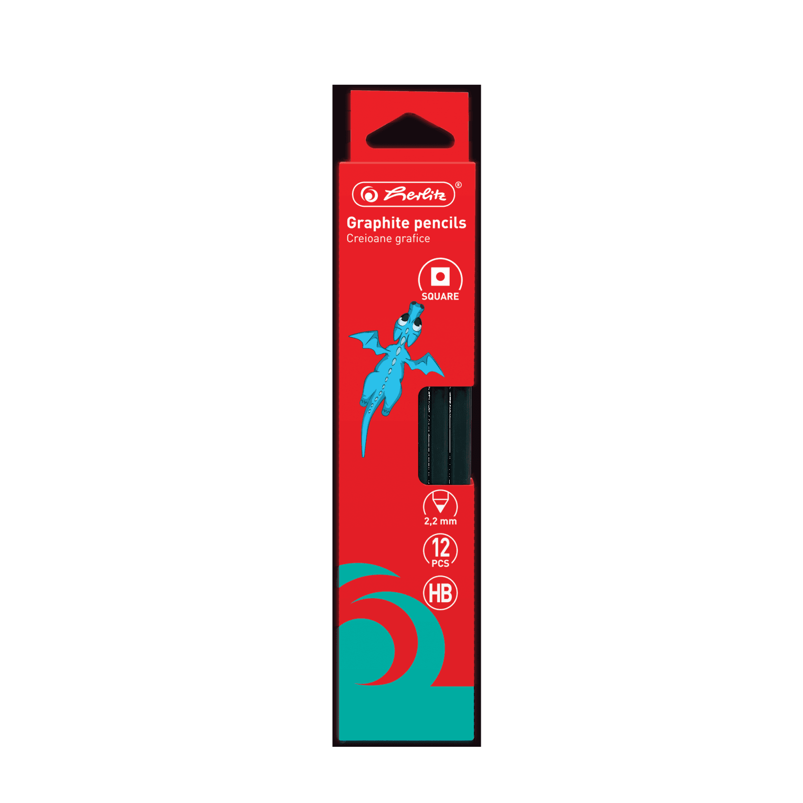 CREION GRAFIT HB PATRAT 2.2MM SET12