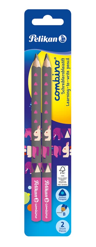 CREION GRAFIT LACUIT COMBINO B INVATA SA SCRII ROZ SET2 BLISTER