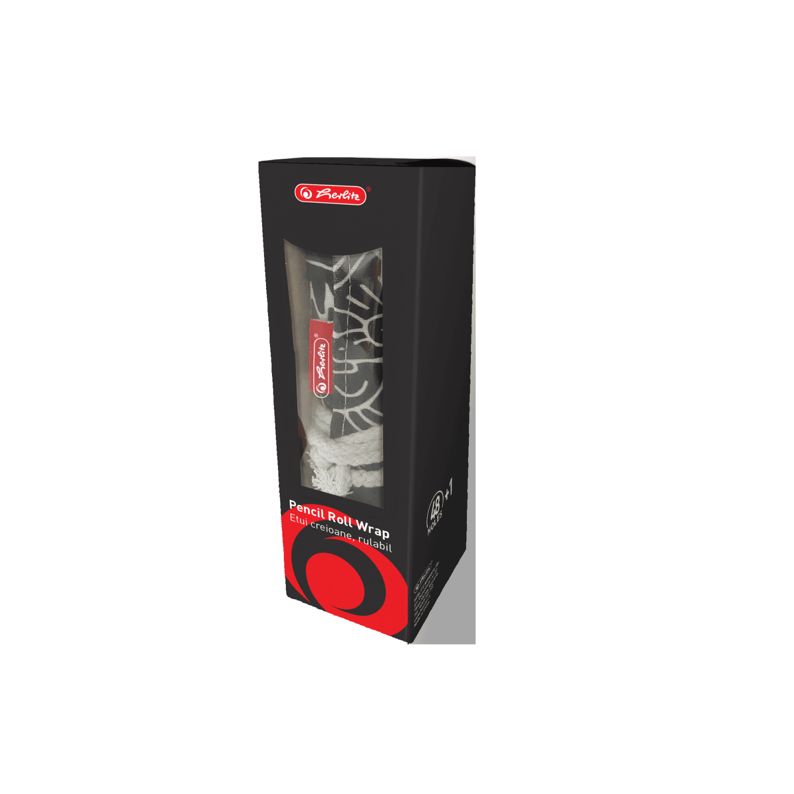 HUSA ROLL WRAP BUMBAC PENTRU CREIOANE 48 POZ CULOARE NEGRU/ALB