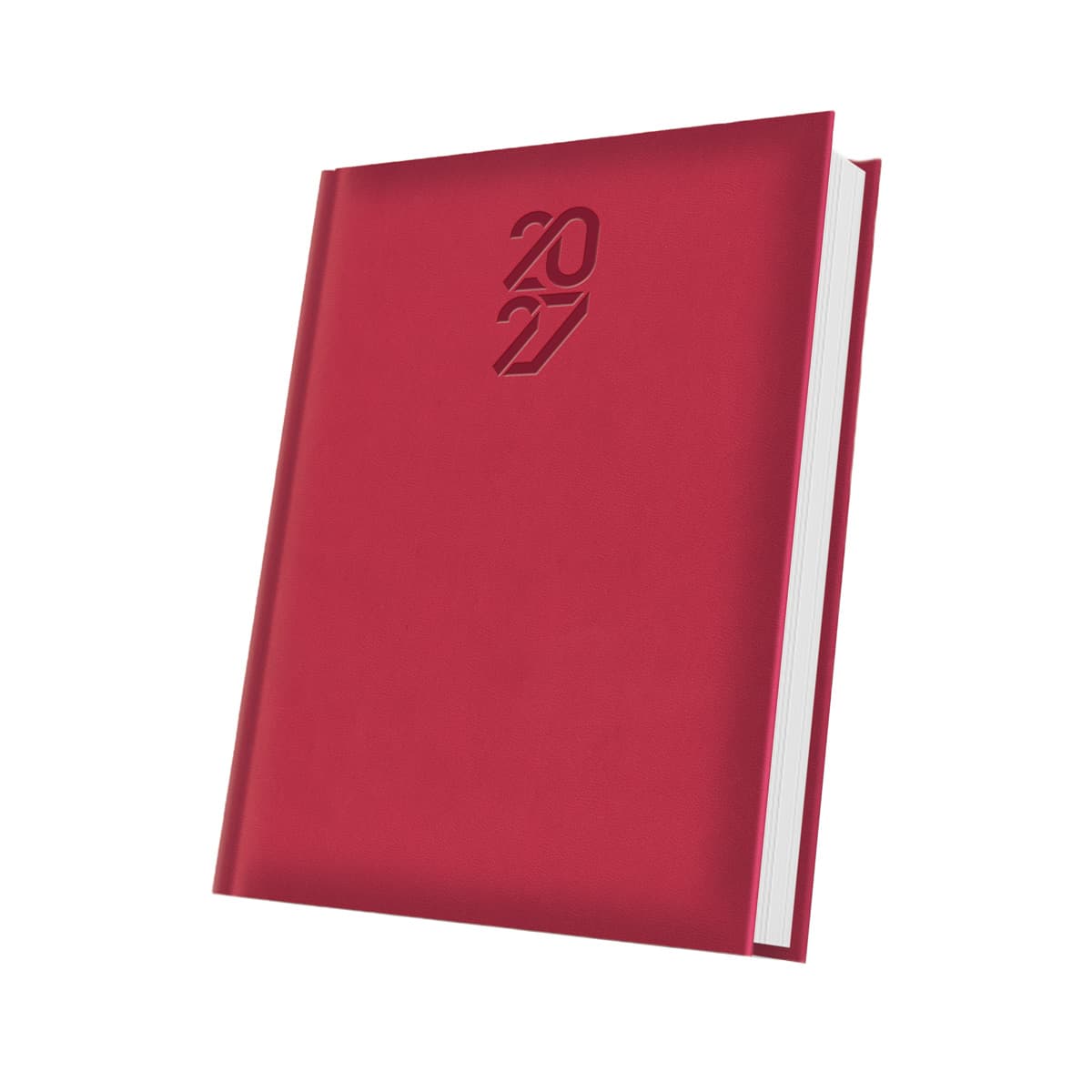 AGENDA DATATA TUCSON RO A5 352 PAGINI COPERTA BURETATA CULOARE ROSU CORAL 2027