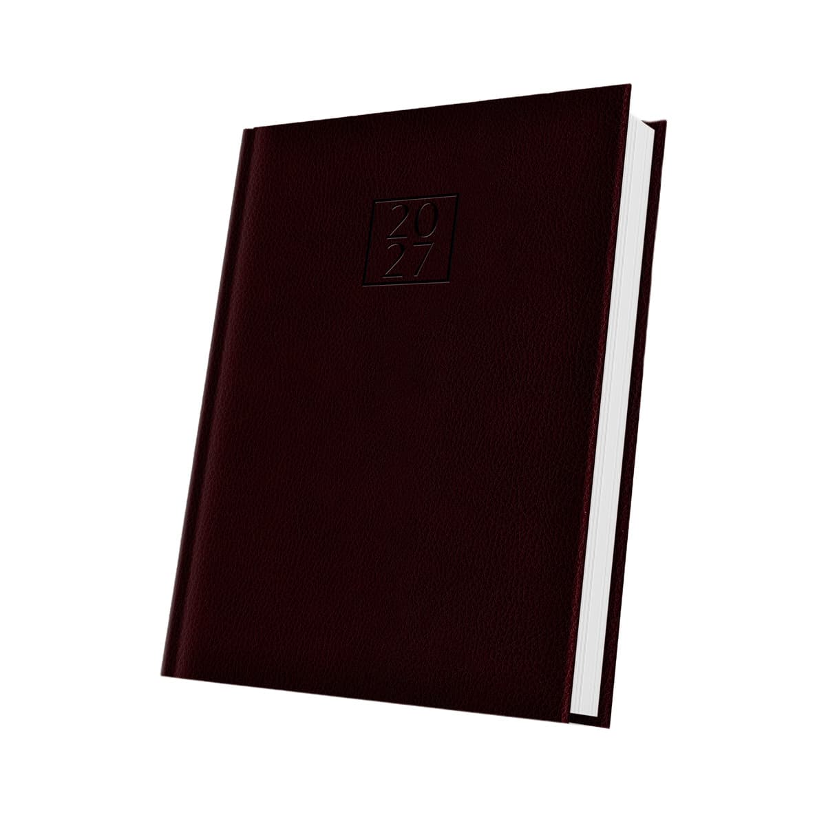 AGENDA DATATA A5 352PAG DELUXE EDOLO COPERTA PIELE SINTETICA ROSU BURGUNDY 2027