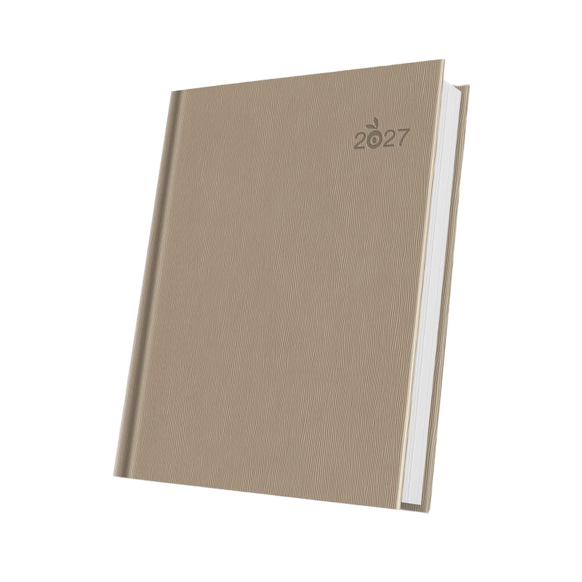 AGENDA DATATA A5 352PAG PREMIUM DELUXE GARGANO COPERTA PIELE SINTETICA BEJ 2027