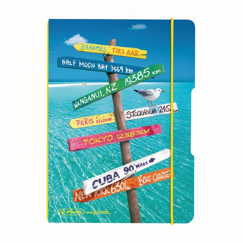 CAIET MY.BOOK FLEX A6 40F 80G/MP PATRATELE TRAVEL ELASTIC GALBEN