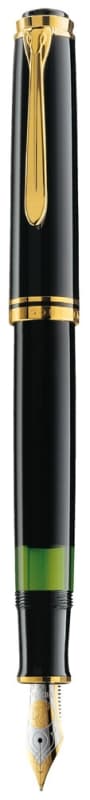 STILOU SOUVERAN M800 M PENITA AUR 18K+ACCESORII PLACATE AUR NEGRU